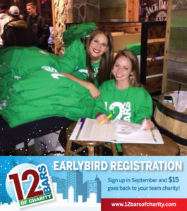 12 Bars of Charity, Earlybird Registration